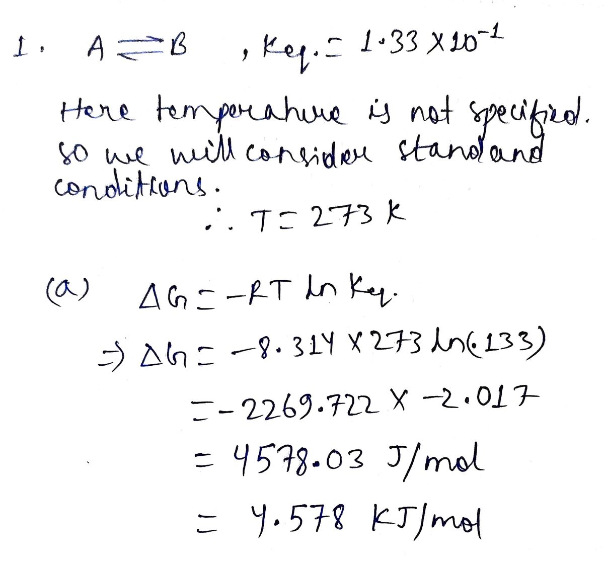 Chemistry homework question answer, step 1, image 1